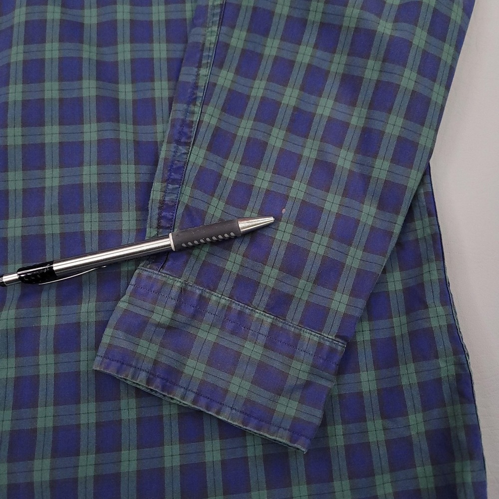 Ralph Lauren Shirt Mens Large Blackwatch Plaid‎ Button Down Long Sleeve Pocket - Picture 6 of 13